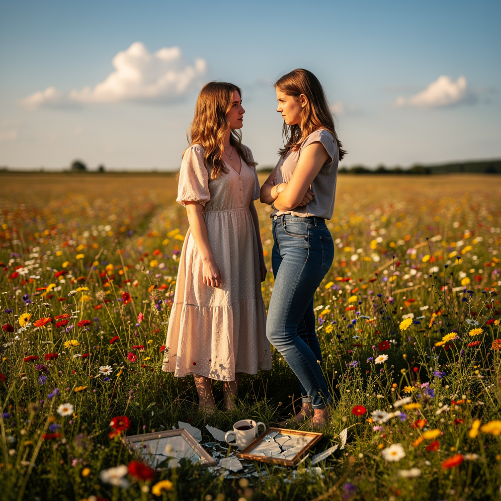 Imagine if: A nice field, where there are Lily and Magnolia. Lily is bold, kind and beautiful by nature, kindest person by he