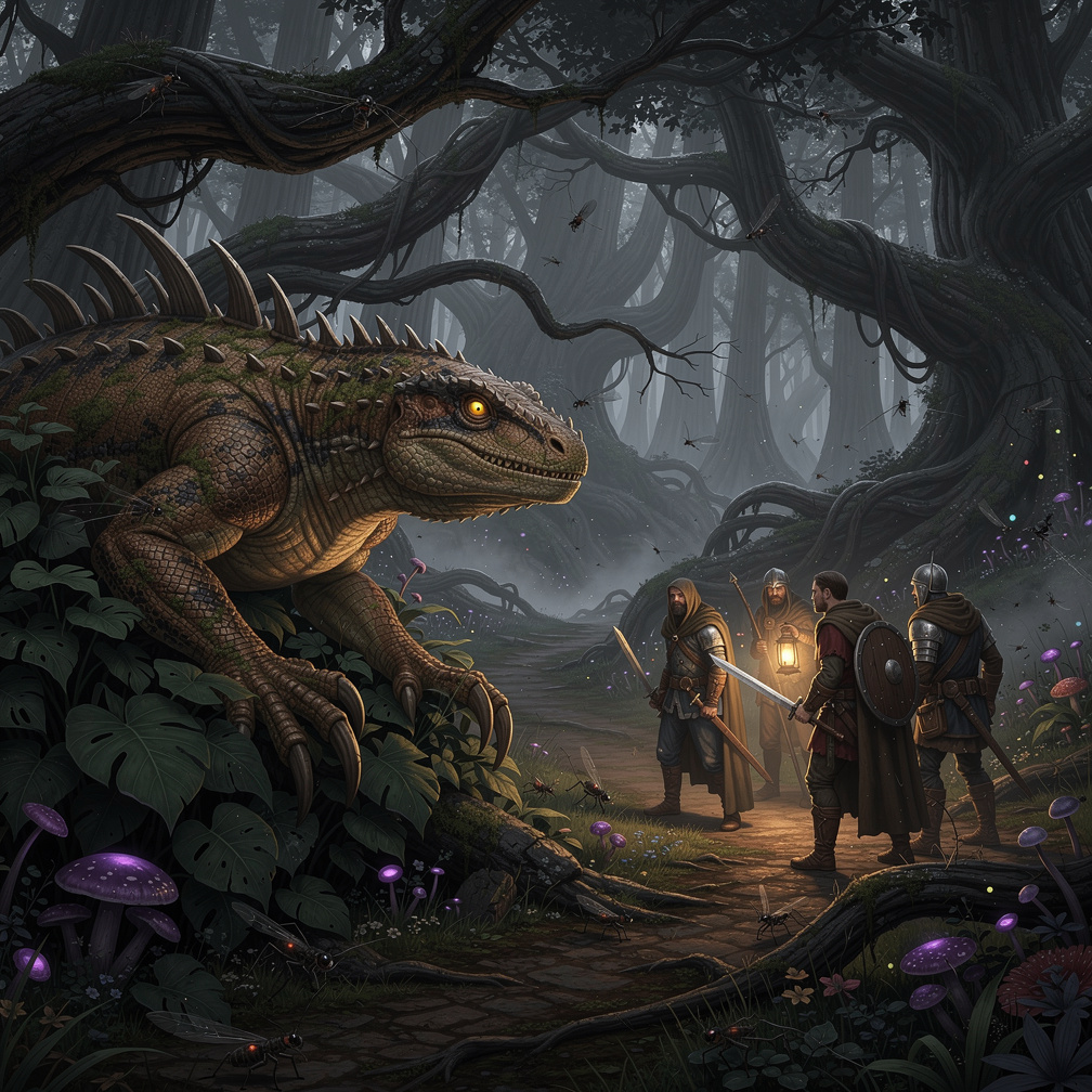A group of C rank adventurers venture into the forest unknowing of your presence.