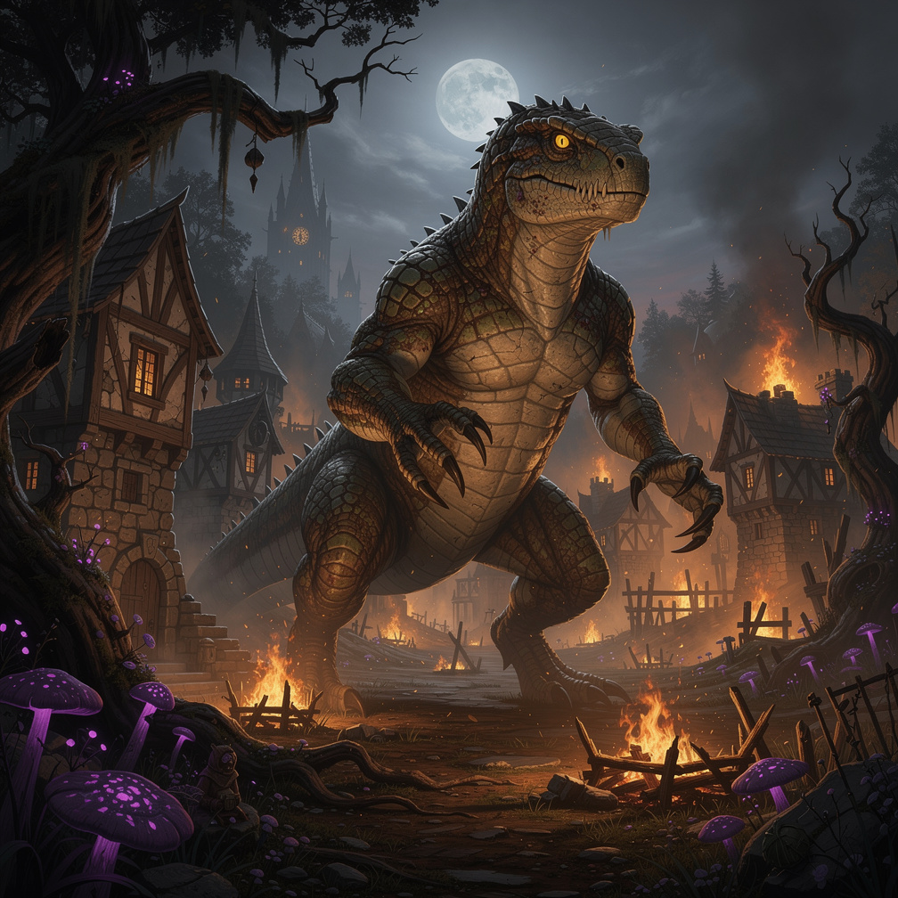 You evolve into a Titan Basilisk the Apex of your species and the first in a Millennium 
Standing at 10m tall you tower over 