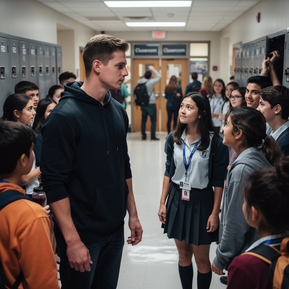 Imagine if: Guy named Zayf in new school falling in love with Rina who is president of the school council. Girlfriend. He is 