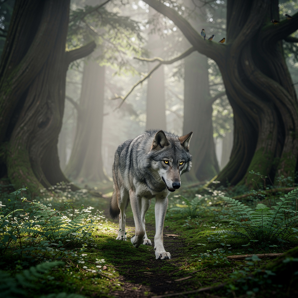 Imagine se: Um jovem humano acorda em uma floresta desconhecida, e se vê transformado em um lobo. Com o tempo ele descobre qu