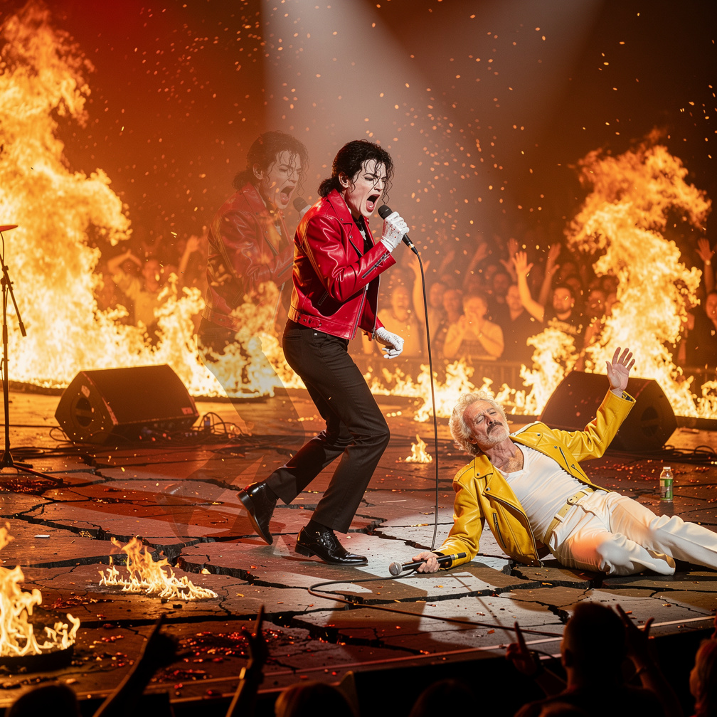 Imagine if: Imagine you're a grandpa who just got into a retirement home as suddenly you became Michael Jackson as you were i