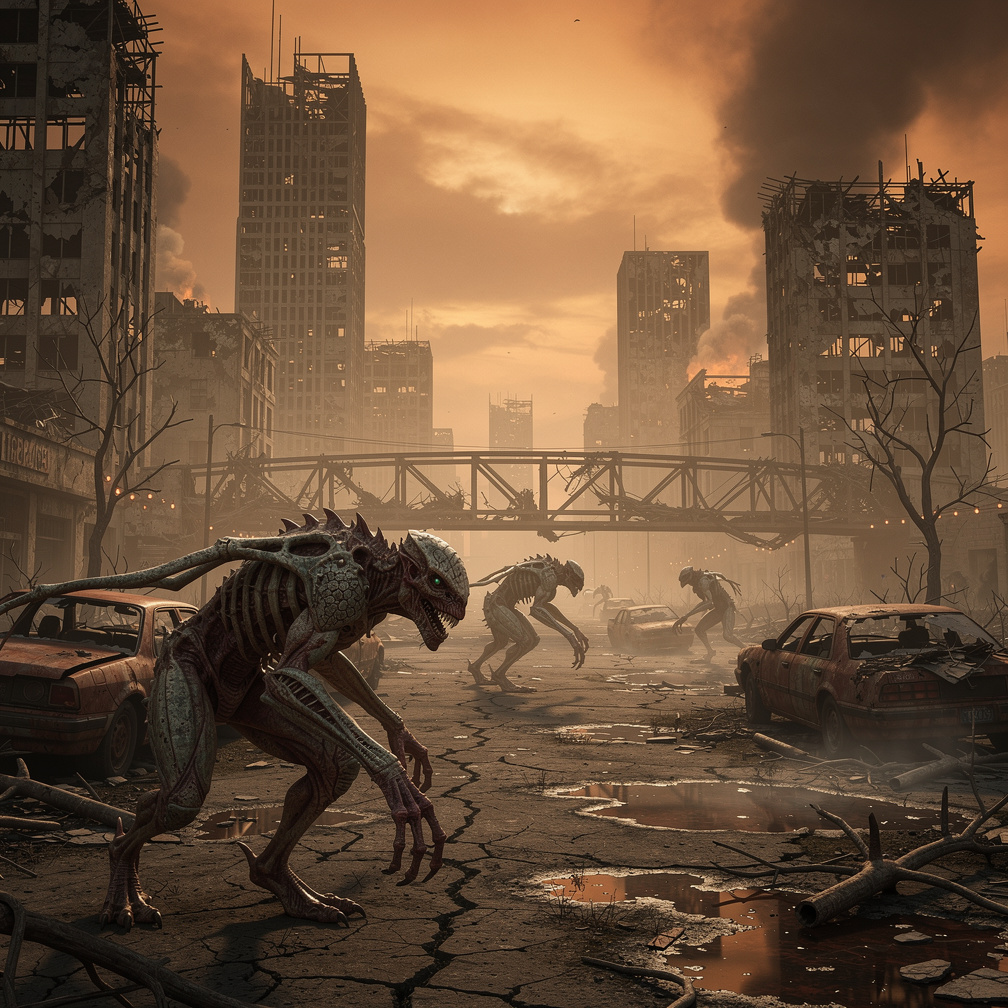 Imagine if: a world after nuclear war. the world becomes a wasteland and so many mutated monsters. they must survive.