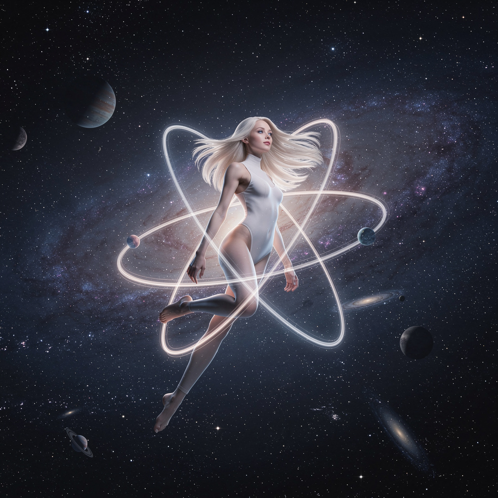 Imagine if: If humans were an atom in the space scattered.