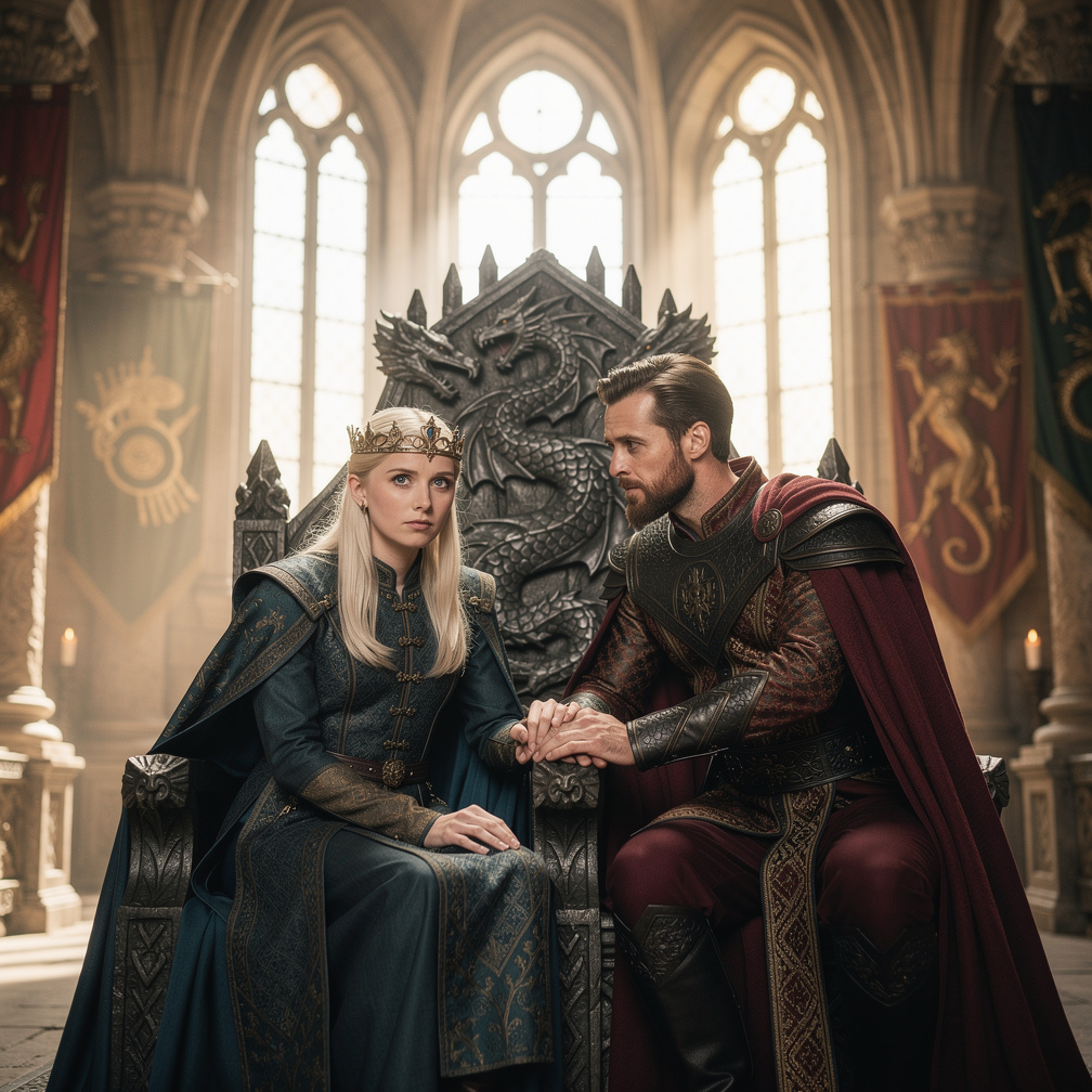 Imagina si: Daeron II Targaryen, un omega, rey de los 7 reinos, casado con Marón Martell un alfa, parecía un matrimonio feliz