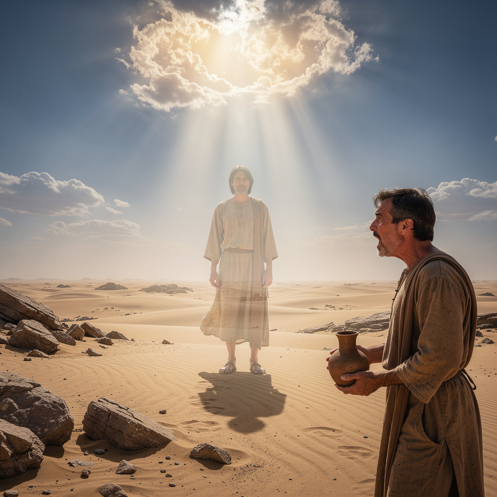Dan saat itu saat selesai laki laki itu minum aku langsung menghilang dihadapannya