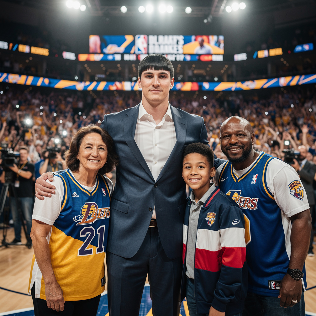 And his mom and dad and sibling were there during draft night and he had ego and his mixed race.