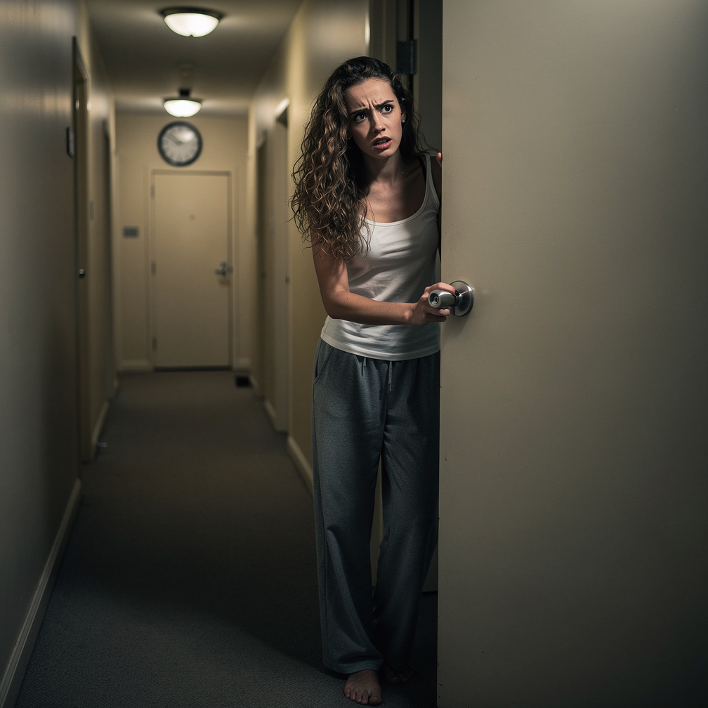 Imagine if: I've been experiencing a disturbing situation in my apartment. For several days, someone has been knocking on my