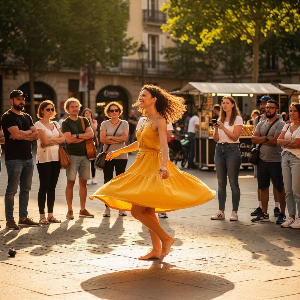Imagine if: those who were seen dancing were thought to be crazy by those who could not hear the music.
Create a story using