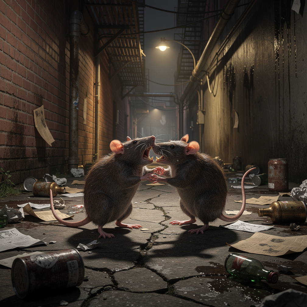Imagine if: A rat fight.
