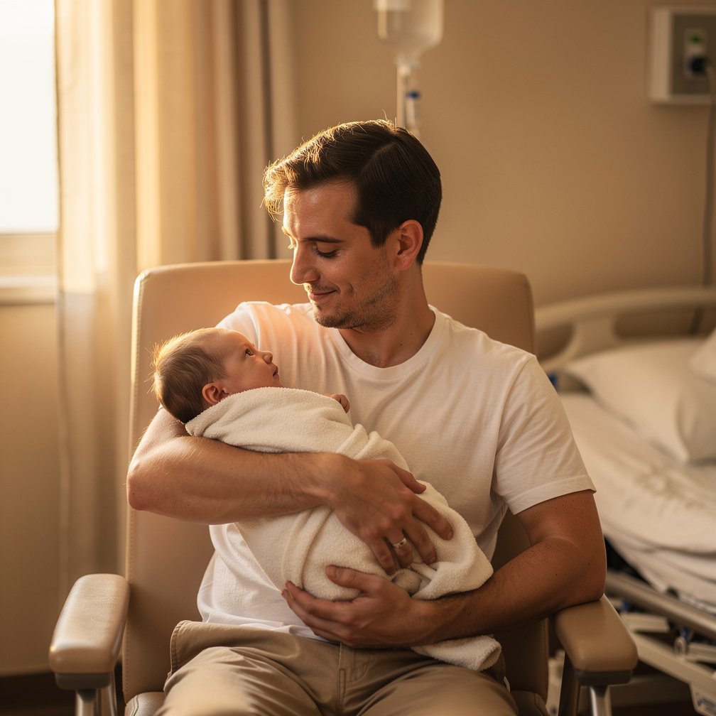 Imagine if: You're holding your newborn son in your arms, and as you look into his eyes, you're suddenly overcome with the me