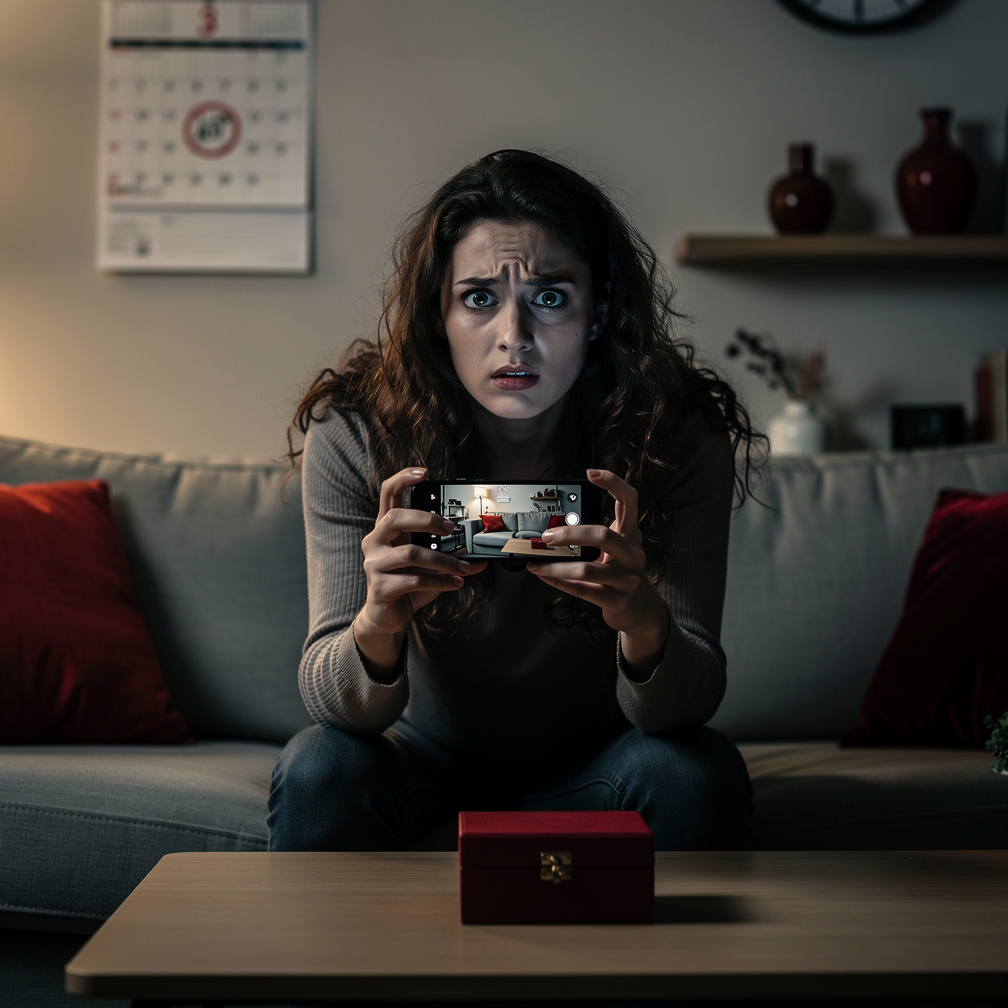 Lara pensou que fosse mentira. Até receber uma foto de sua própria sala. A imagem mostrava um calendário marcado: 2032.