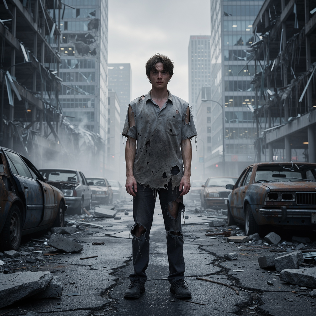 He grows up into a man and ruins cities.
