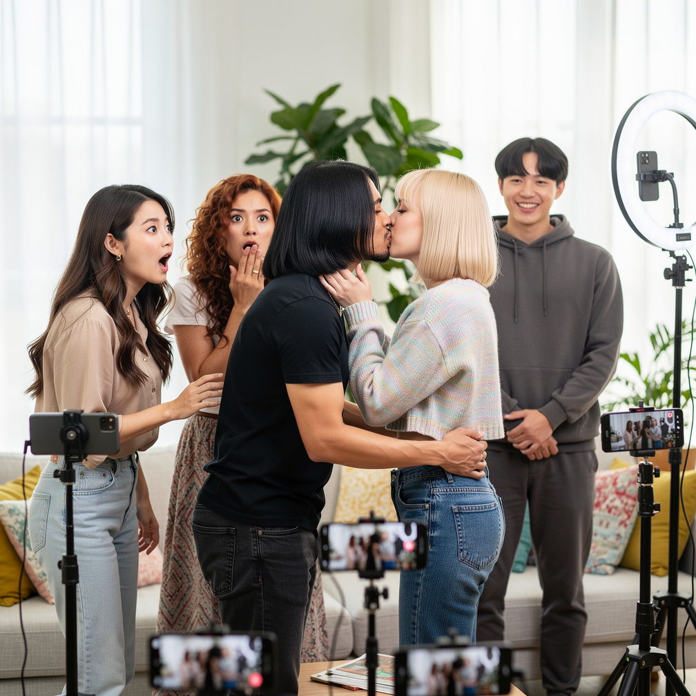 An Unexpected Kiss Between Jungkook and Lisa