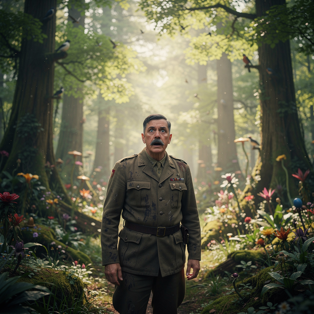 Imagine if: Nazi Hitler transported to another world.