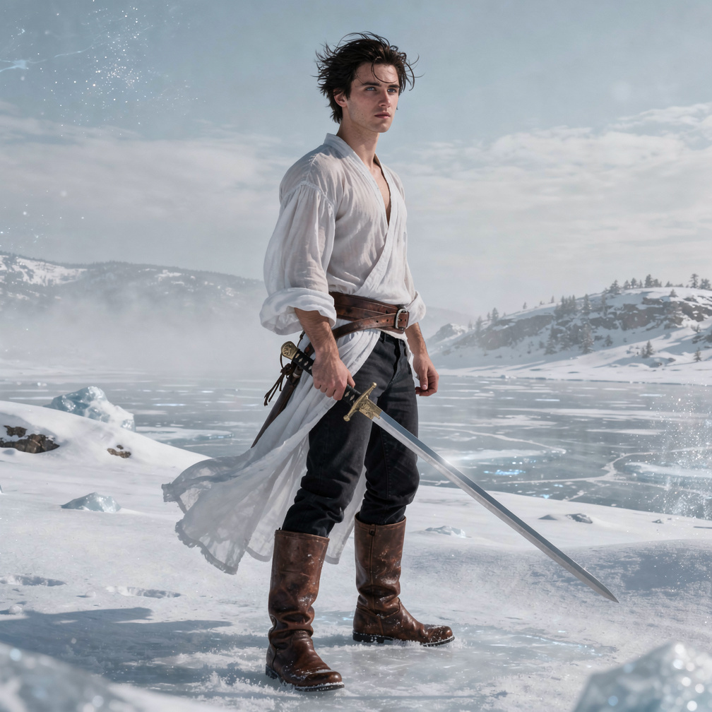 Imagine if: A story about a 21 years old man who becomes a swordsman and inherits the power of Ice to protect innocent people