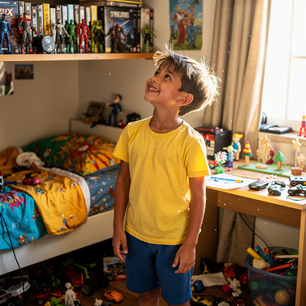 When he got home, instead of sitting quietly and starting to create, Budi's eyes and thoughts were focused on his favorite to