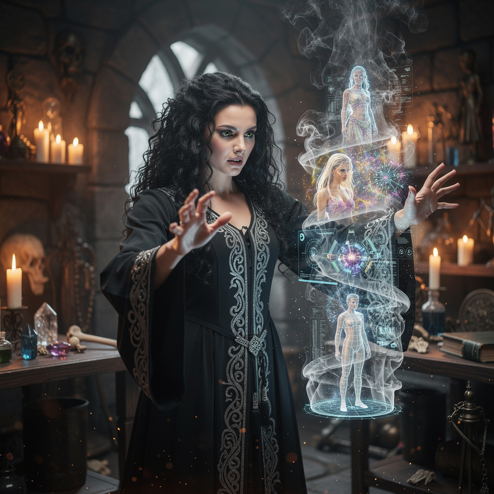 Imagine if: A witch from Myjong drew a detailed smoke sketch about women going crazy for a man named Marcus and chanted the w