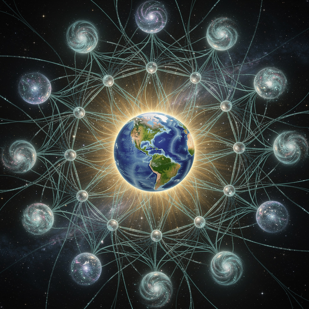 Imagine if: Give me a 4D picture of the cosmology web that is connected to earth and our souls.