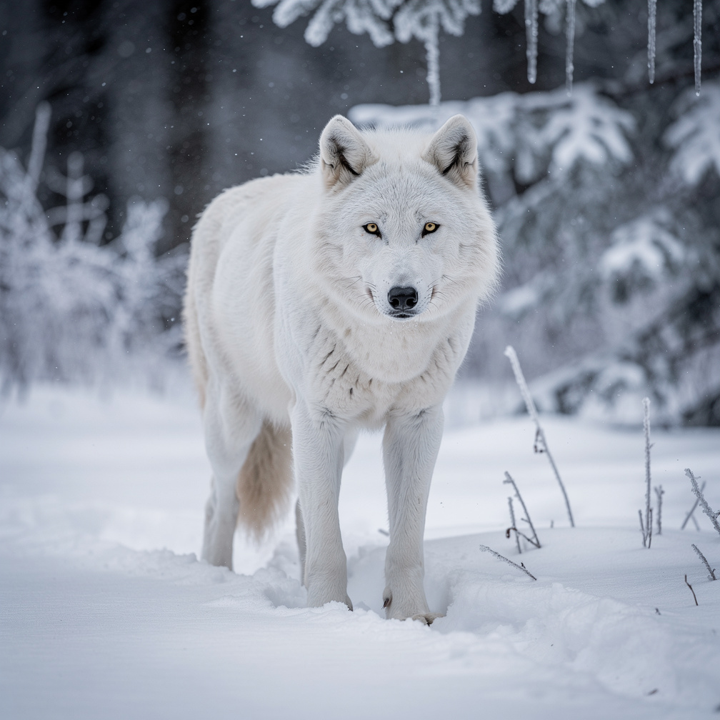 Imagine if: Create the white she-wolf from the movie Sheep and Wolves.