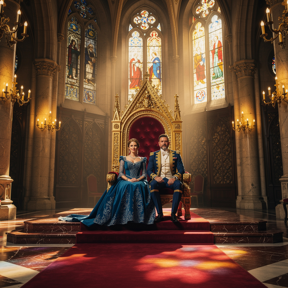 Imagine if: Queen Tyra's husband, Louisville, and Tyra as king and queen.