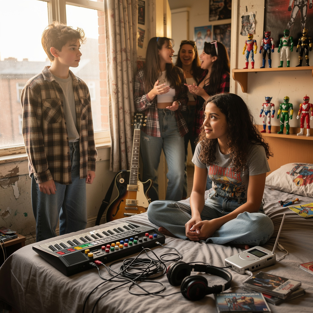 Mimi Jacobs comes Alana's Bedroom With her Friends.