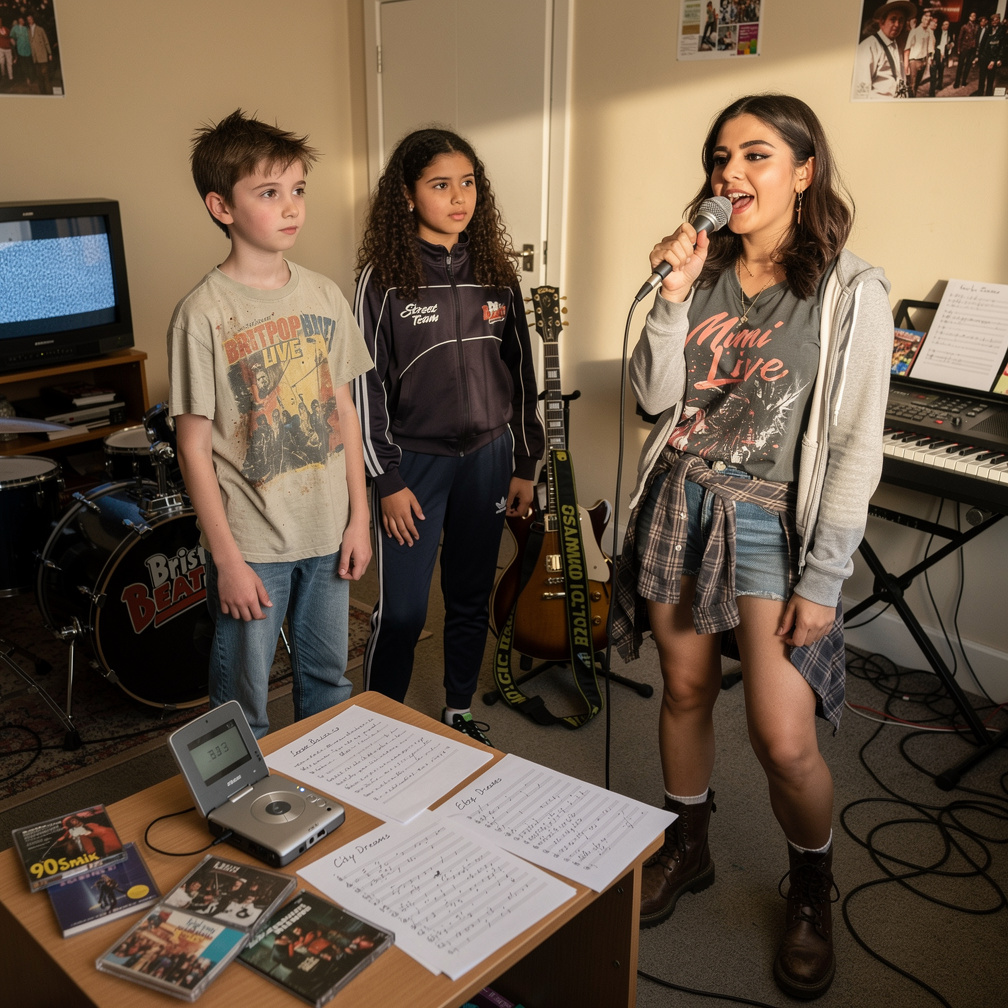 Mimi Jacobs At Alana's Studio her room Starts Singing.