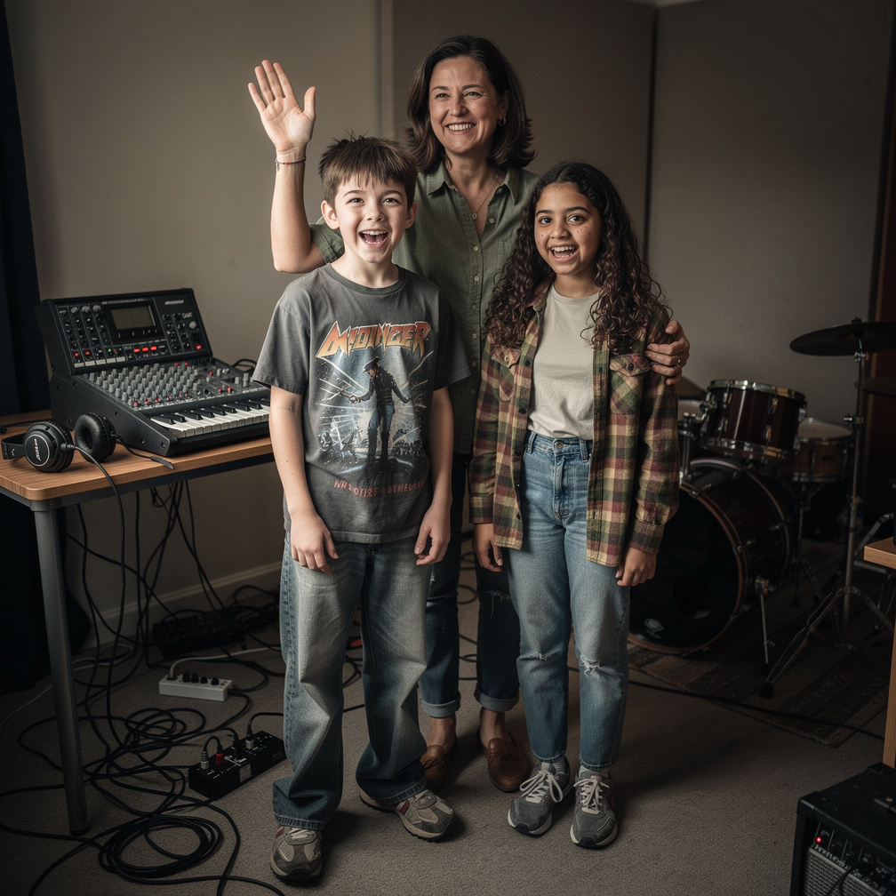 Mimi Jacobs And Matthew O'Conner and Alana Rodriguez Starts Cheering The Song Is Done! GOOD JOB!!!! Mimi thanks guys.