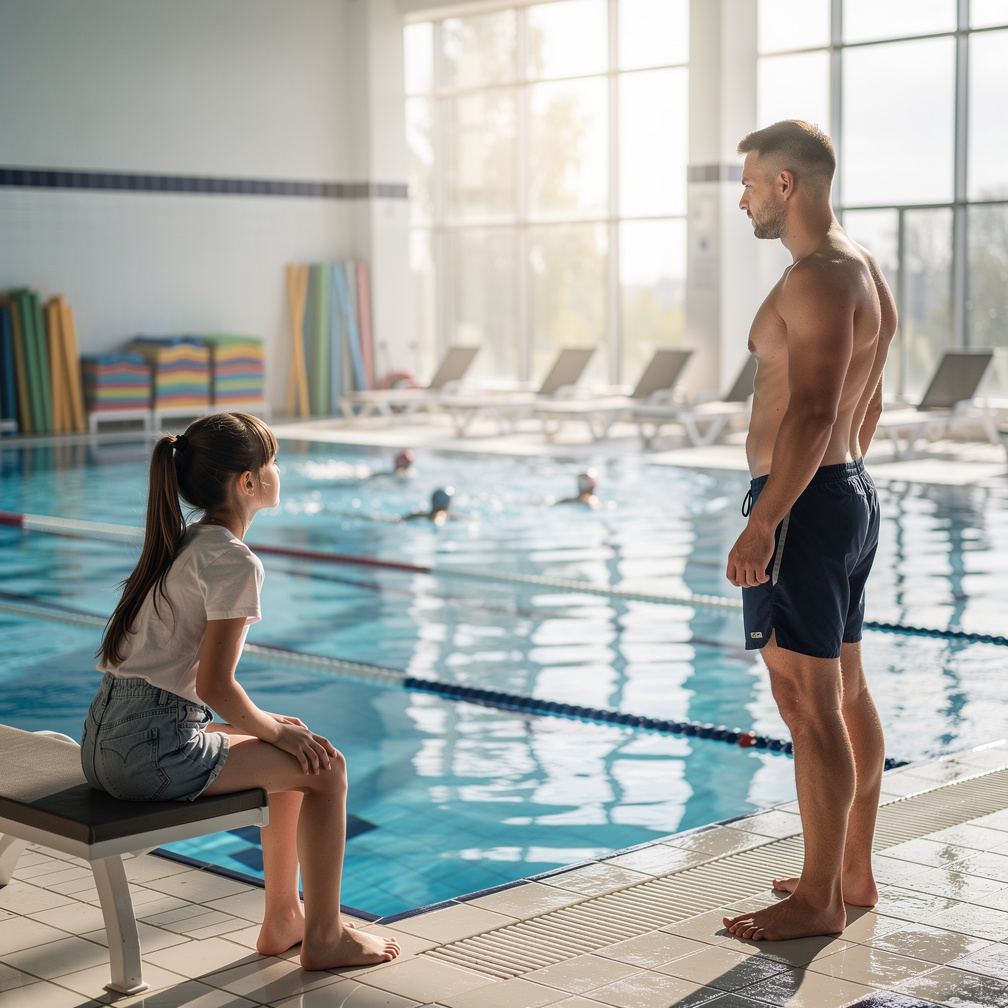 Imagine if: you are a 25 years old, single and kind man, bored in life, but loves to swim a lot.
so, one day at your usual lo