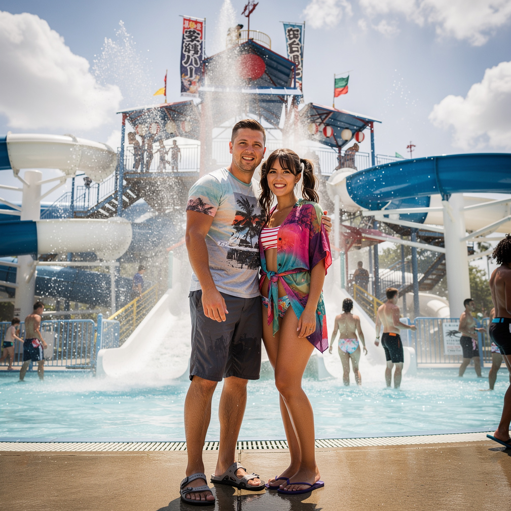 and the third one, is a waterpark Called Thaelstrom Enigma Factory, a waterpark, known as a flushing park, waterpark known wi