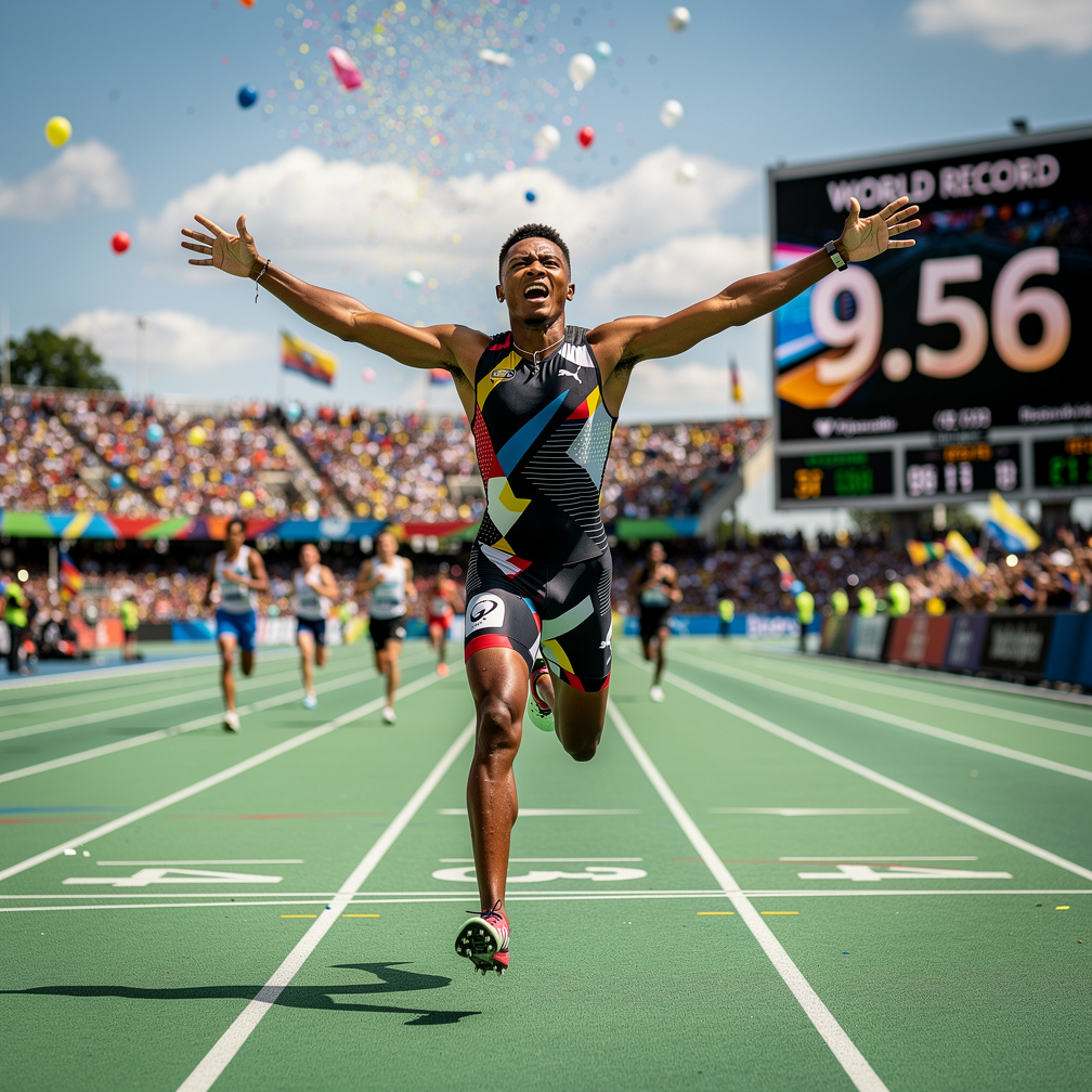 Imagine if: Someone break Usain Bolt 9.58 100.