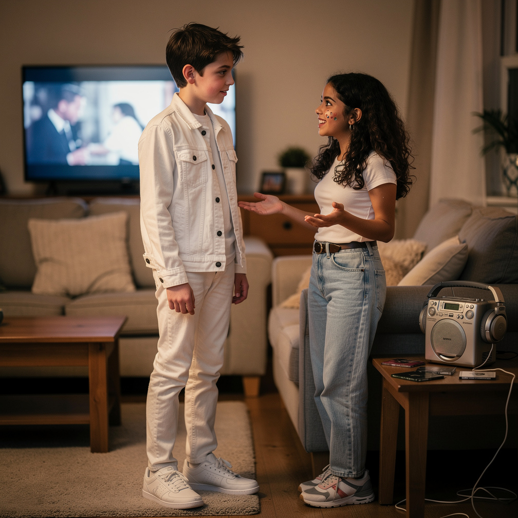 Alana Rodriguez asks Matthew O'Conner Party tonight at her home.