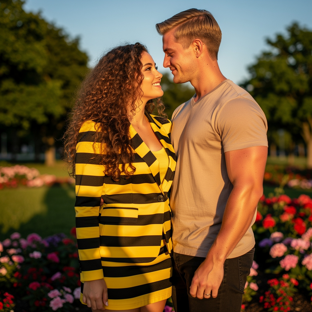 Imagine if: Alana Rodriguez and Matthew O'connor true love Alana wears inspired by Clueless yellow and black stripes.