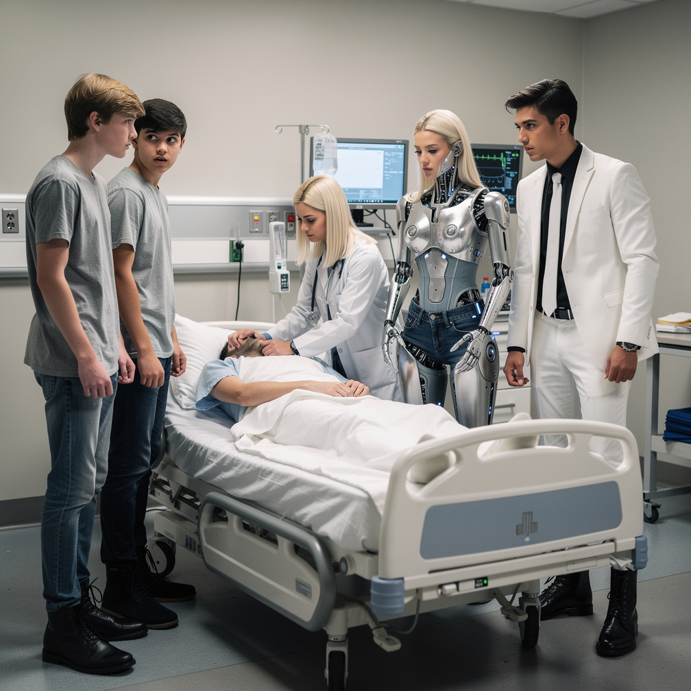Come on Let's go to Hospital guys told Jason Hunter okay yeah Mhm hmm Right! Let's move it at Hospital The guy is vomiting sa