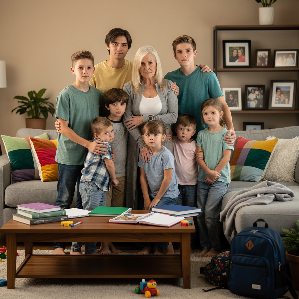 R.J Jones Dies by Car Accident Middle age Emma Kimberworth and her 8 Children are Crying and Sadness by Their Father.
