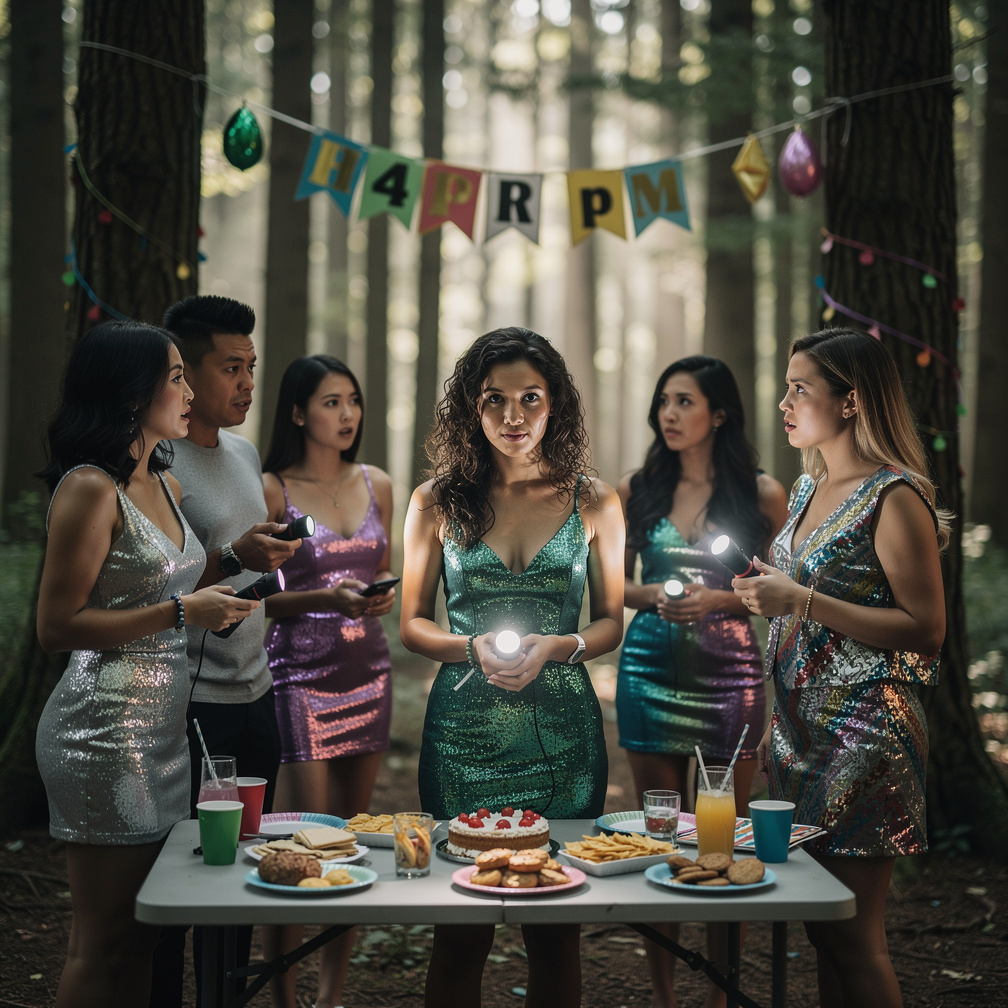 Milo Arcana: Girls Come On It's just Party At the Forest Crap Says Stephanie Fujita and Mia Ji Okay We're Wearing Party on 4