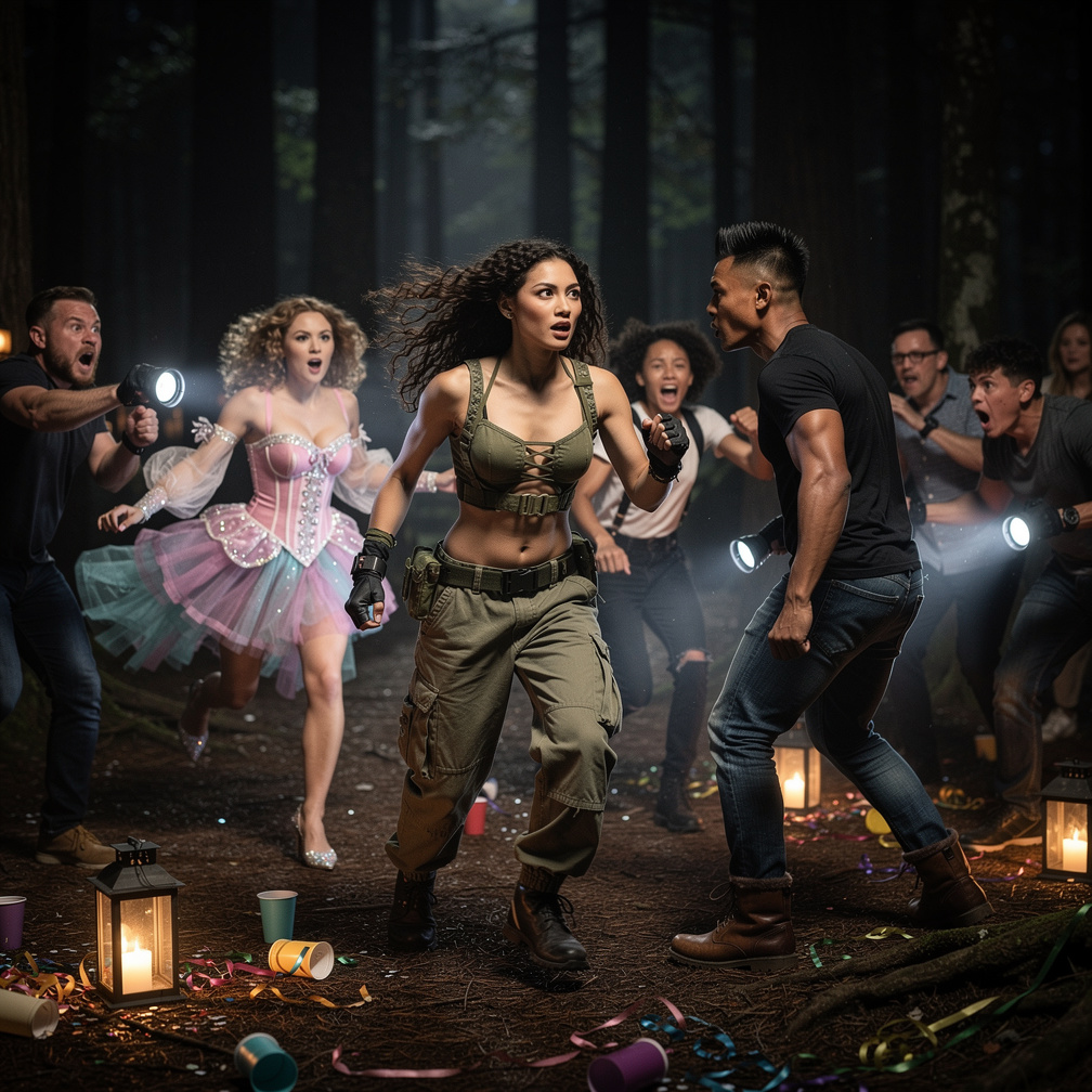 Milo: Uhm Guy's......Guy's GUYS!!!!!!! Can you Hear that The Werewolf Run!!!!! At the Party Forest Mia Ji Wears Inspired by D
