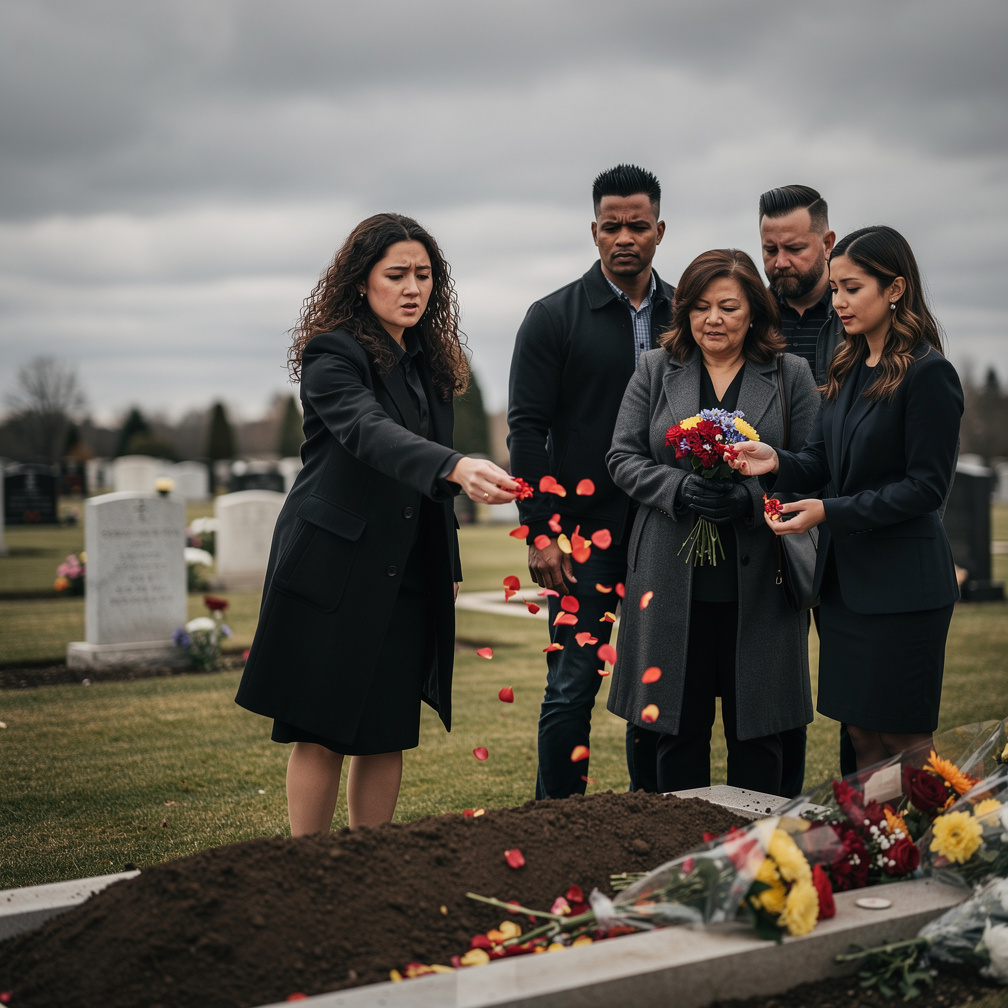 Farewell my Son Says Milo's Dad and Mom And his Younger Sister they're Throwing The flowers and Mia Ji too Her Parents and Si