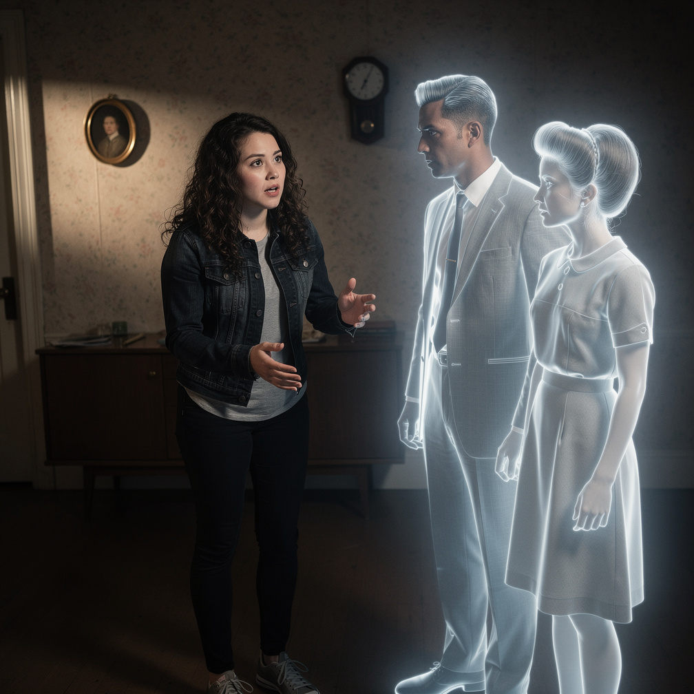 Mia Ji (Panting) So William.......and Sadie So So So what You want Me Because we're ghosts in we're teenager at the 1960s an
