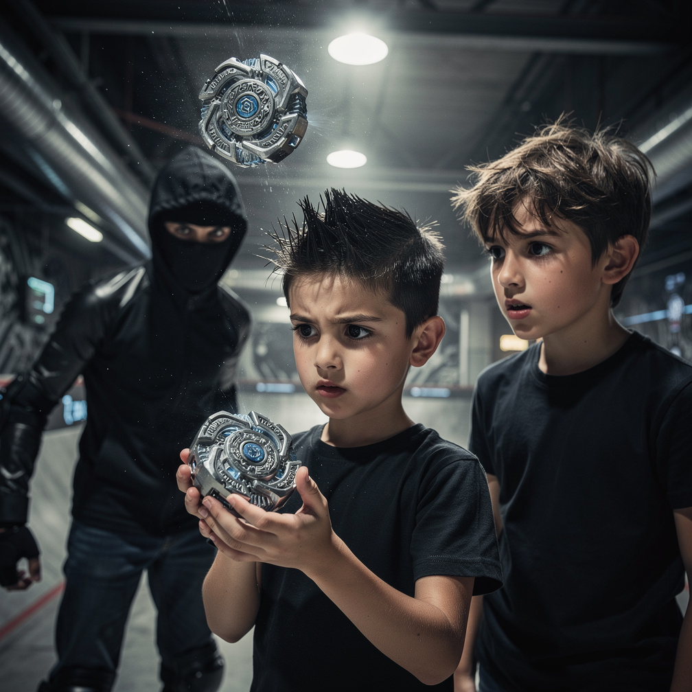 Kai and Valt stumble upon a secret blading arena in Madrid, where a mysterious blader awaits, eyeing Kai's rebuilt Bey.