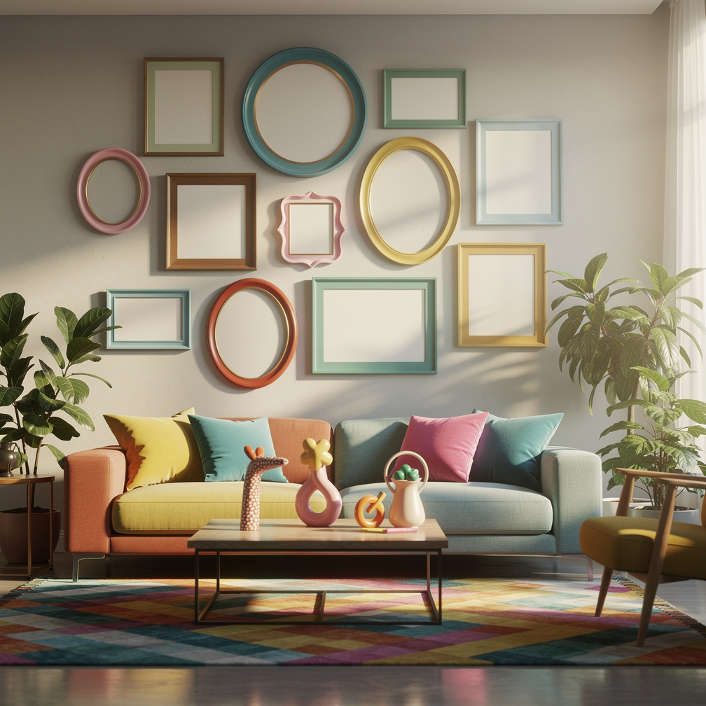 He carefully selected a frame to match his quirky personality.