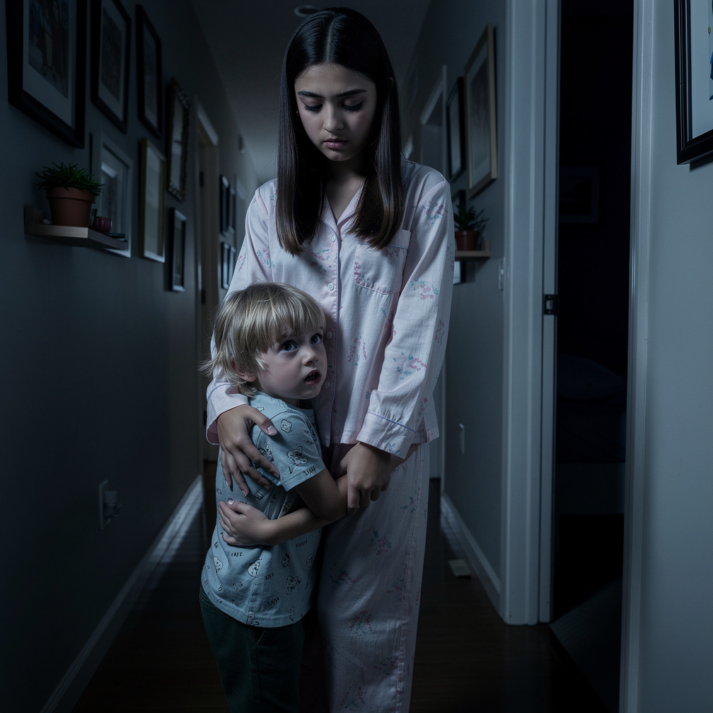 darkness fell, her brother's fears resurfaced, and he tugged at Riya's sleeve, whispering, "it's moving
