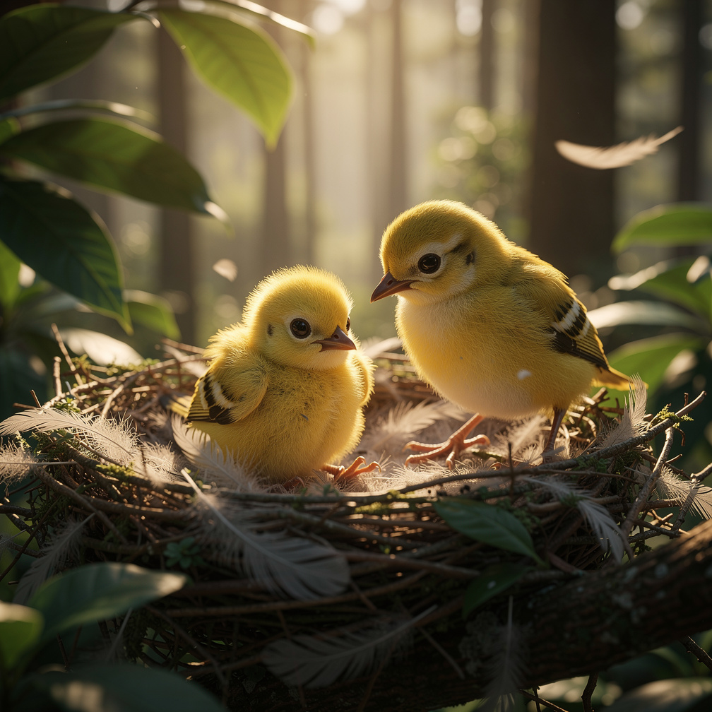 Pip's mother encouraged him to practice, but every time he spread his wings, he felt nervous and fluttered back to safety.
