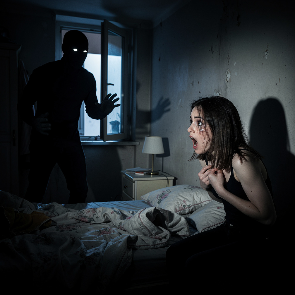 يتحرك الظل نحوهتك ببطء ويرفع يده السوداء ويغمز عينه البيضاء كما لو كان يأمرك بالسكوت