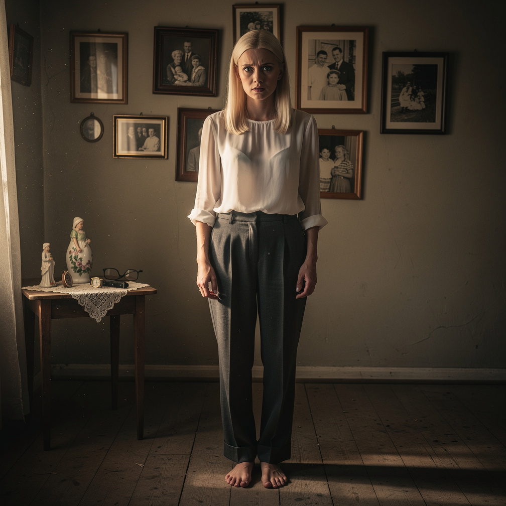 I stood alone in her empty house, surrounded by memories and silence.