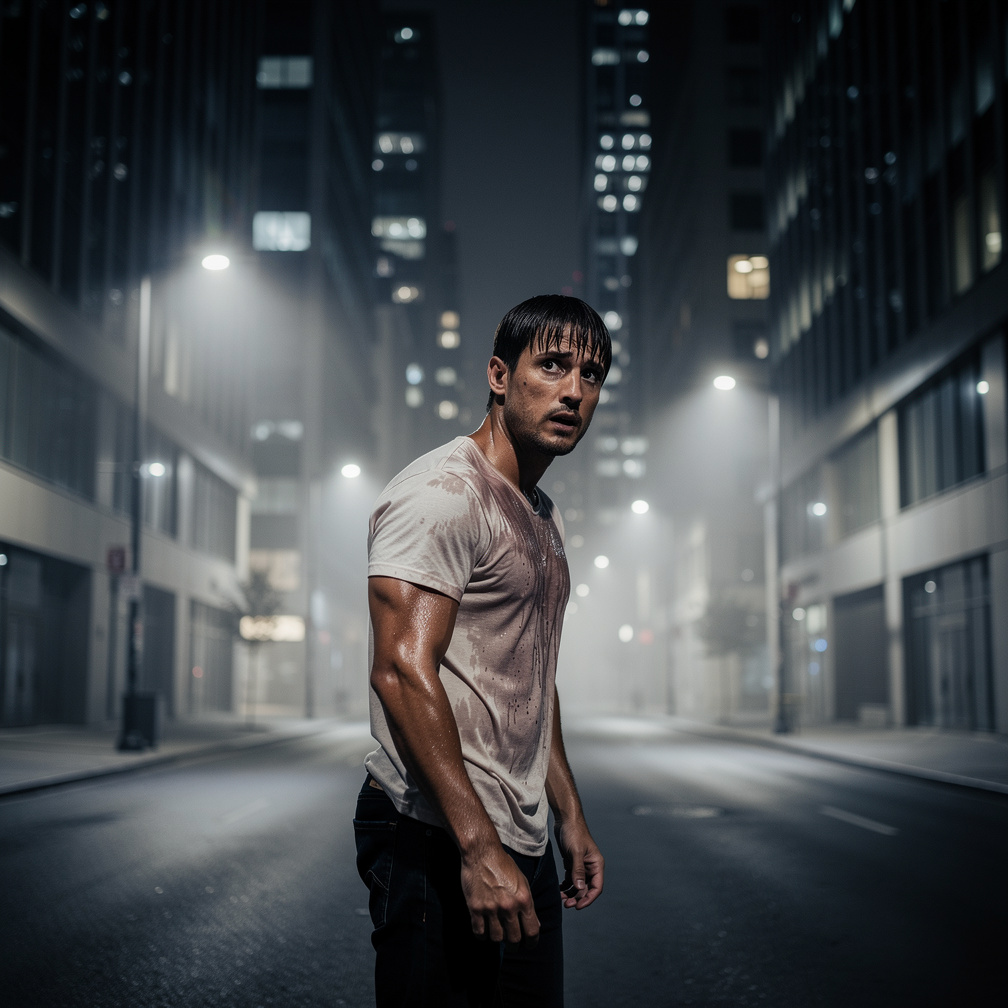 Everything looked different now, buildings seemed taller, streets narrower, fear gripped his heart, where was he headed next