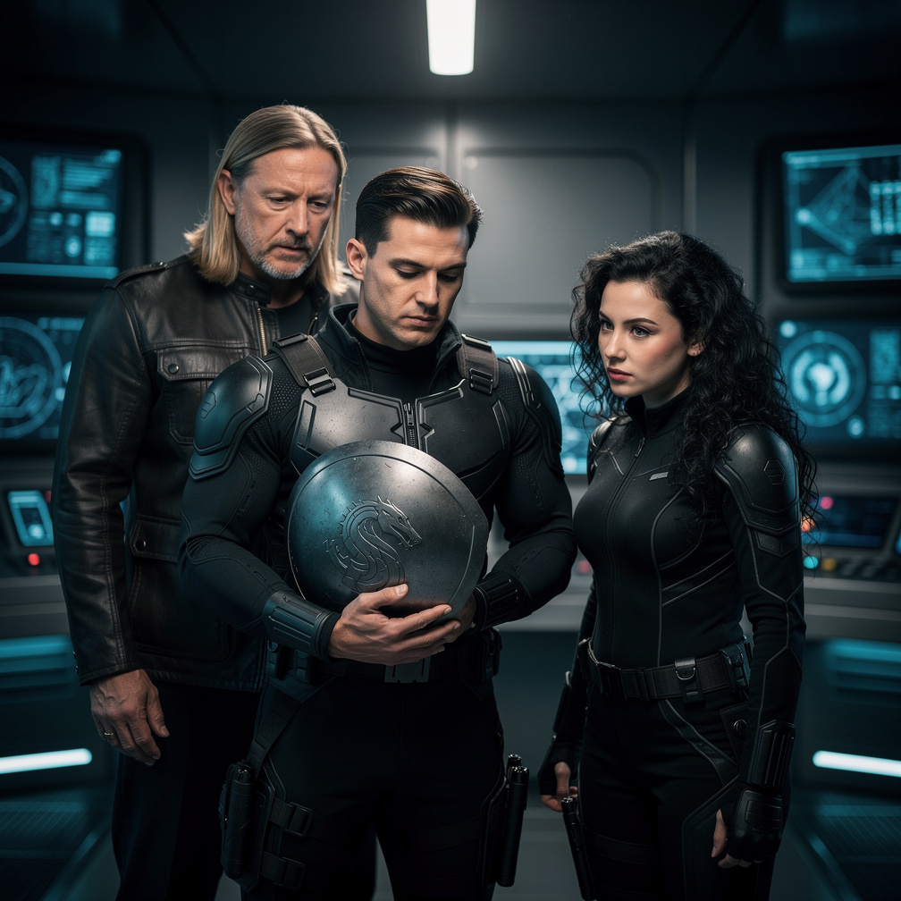 Captain America's shield bore a subtle Hydra insignia, hidden in plain sight.
