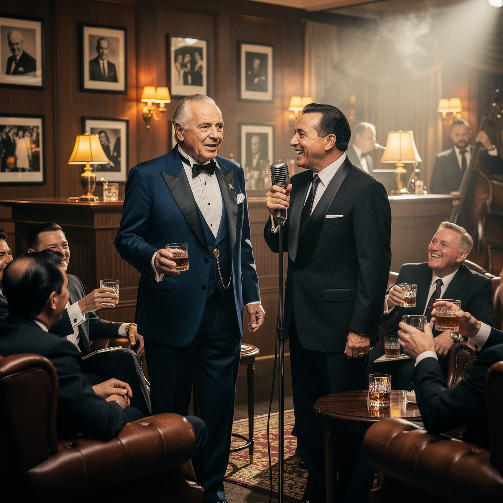 I'd sing with him at exclusive parties, sipping whiskey and sharing jokes with the Rat Pack.