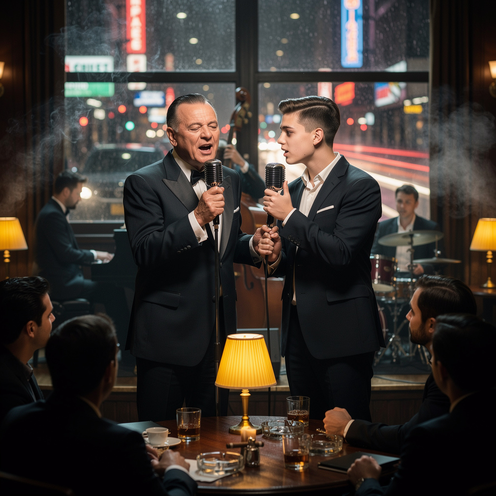 We sang together at a New York bar, his voice mesmerizing the crowd, mine barely audible.