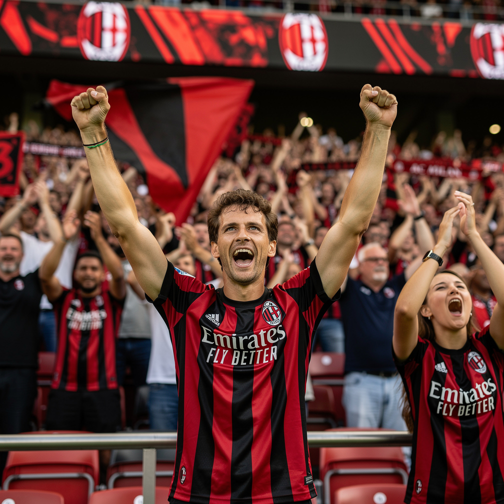 urlò di gioia quando il suo idolo segnò il goal della vittoria
